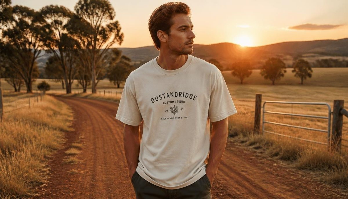 Dustandridge Outback Heritage Cream Custom Tee