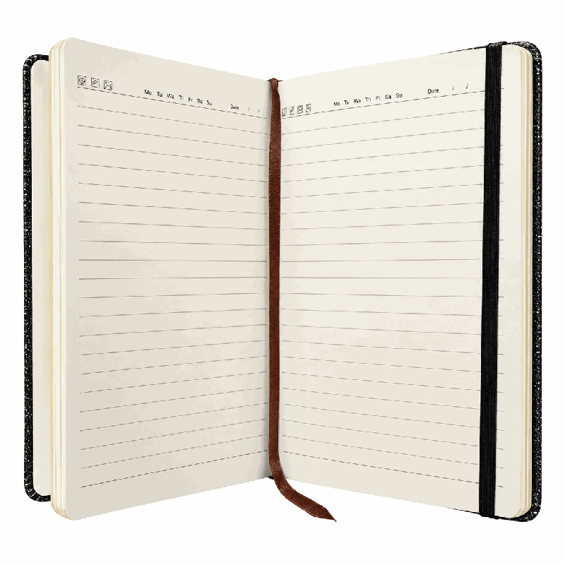 Hardcover Journal Ribbon Bookmark Detail