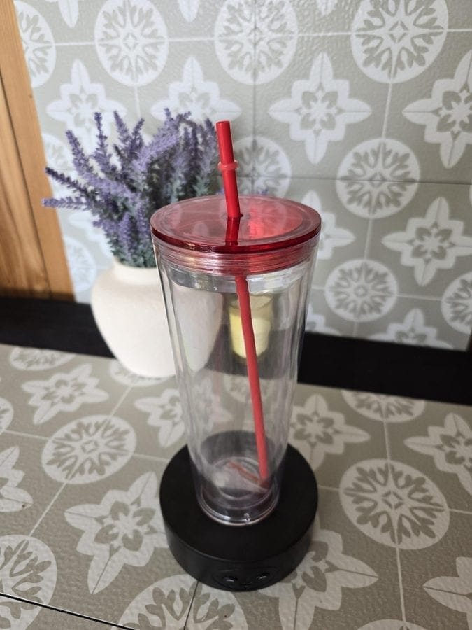 16oz Snow Globe Glitter Tumbler