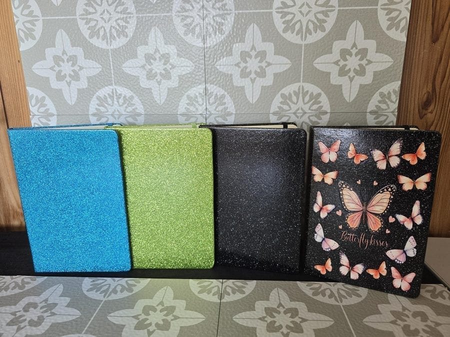 Shimmer Glitter Notebook for A5 UV DTF Wraps